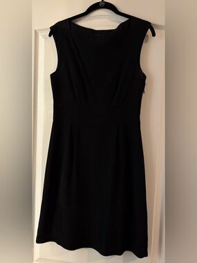 Theory black sleeveless dress